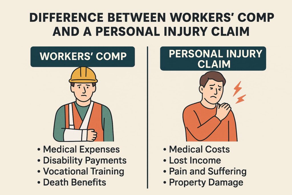 Difference Between Workers' Comp and a Personal Injury Claim - The Perecman  Firm